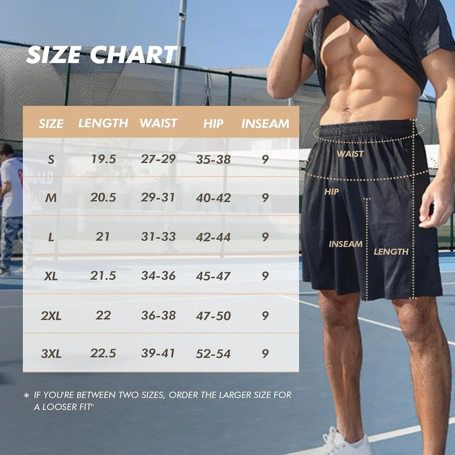 Basketball Gym Mens Shorts with Zipper Pockets - Quick Dry Lightweight Athletic Workout Running Casual Shorts for Men