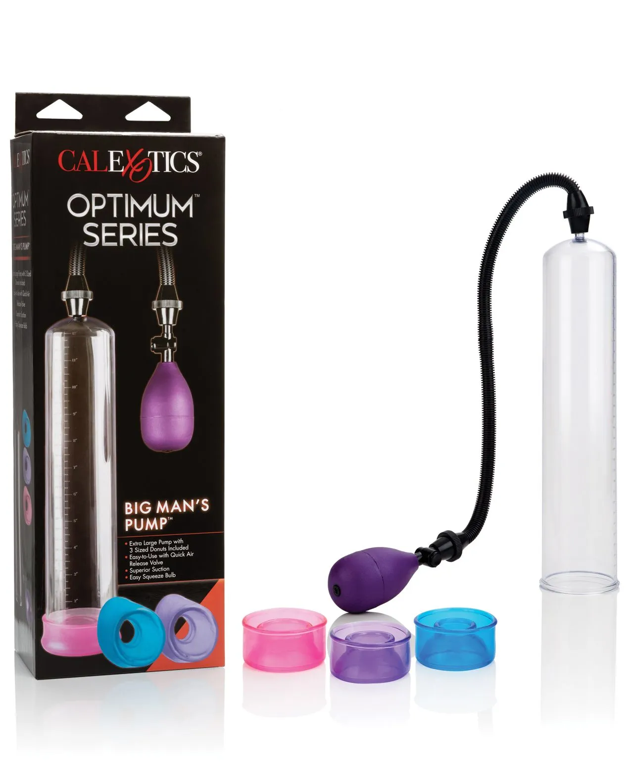 Big Man's Pump 12" & 3 Sized Sleeves - Clear