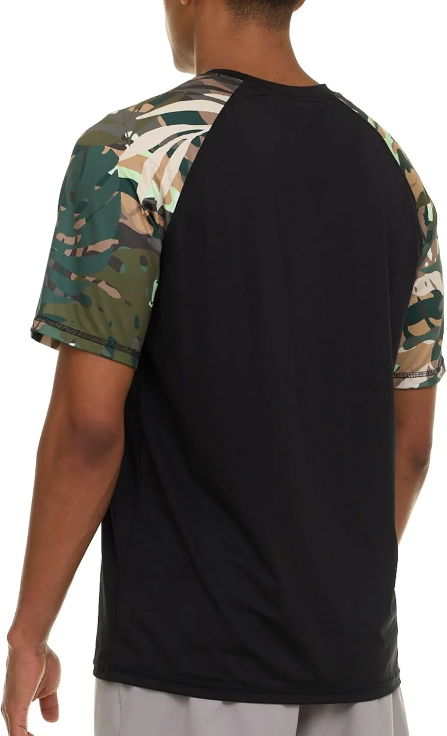 Champion Rash Guard for Men Short Sleeve, Mens Swim Shirt, Sun Shirt UPF  50 UV Protection, SPF Quick Drying Rashguard