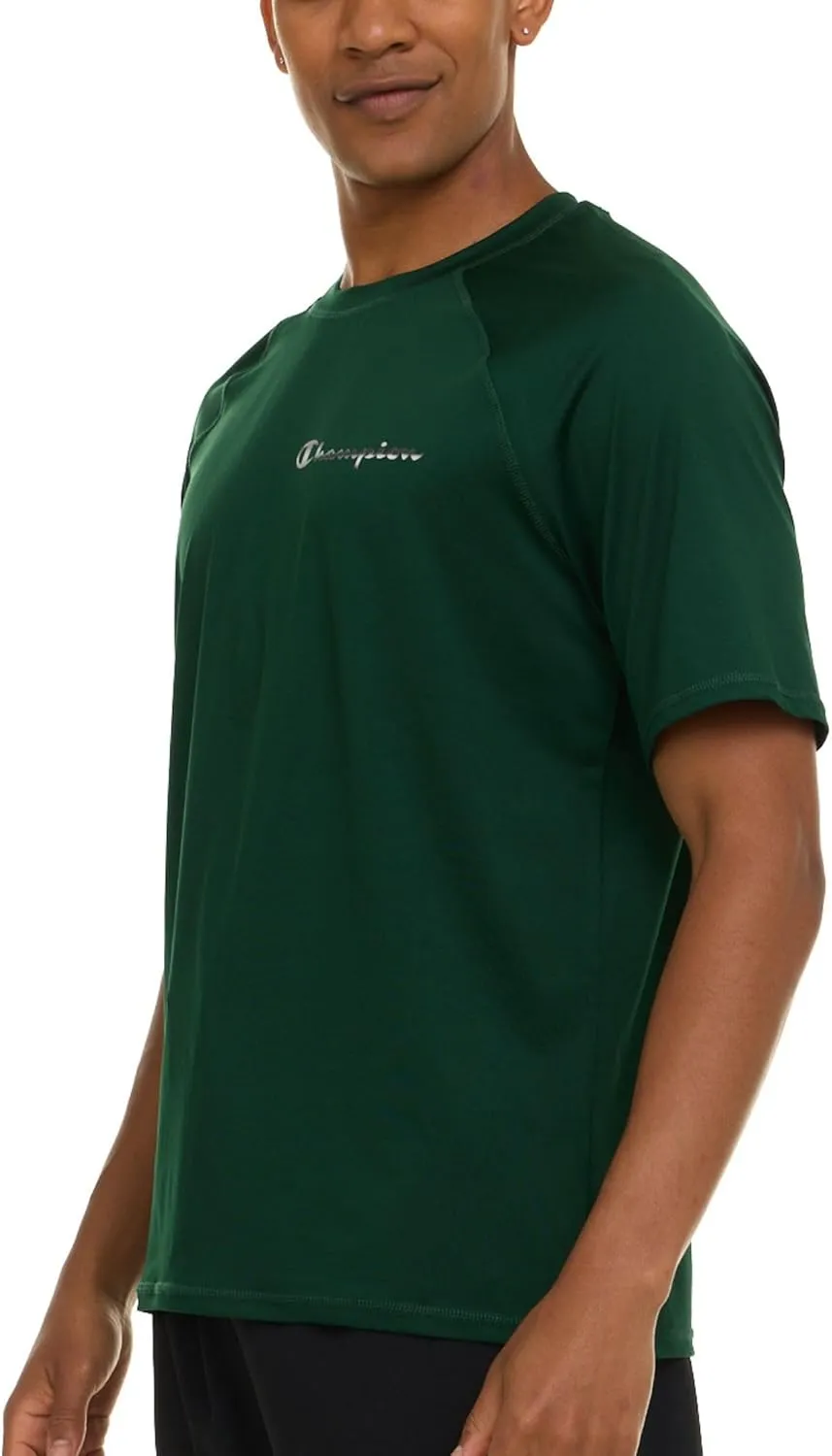 Champion Rash Guard for Men Short Sleeve, Mens Swim Shirt, Sun Shirt UPF  50 UV Protection, SPF Quick Drying Rashguard