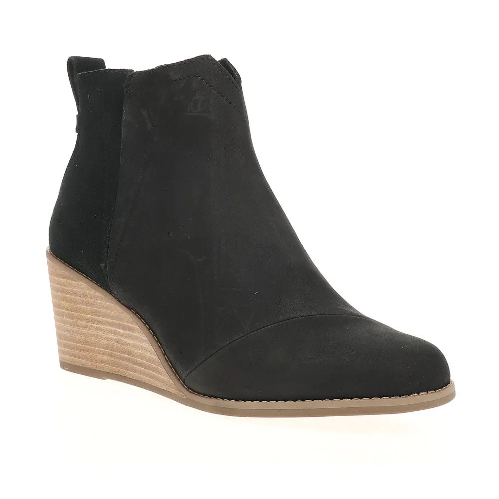 Clare Ankle Wedge Round Toe Booties