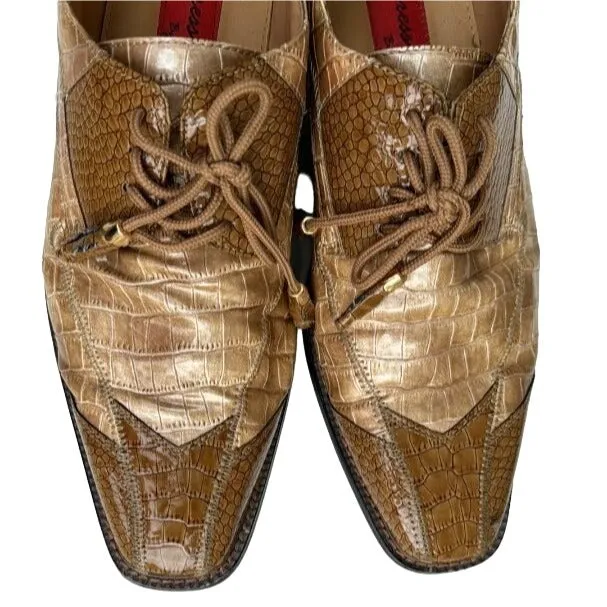 Expressions By RC Vintage Men's Faux Leather Square Toe Oxford Dress Shoe 9.5