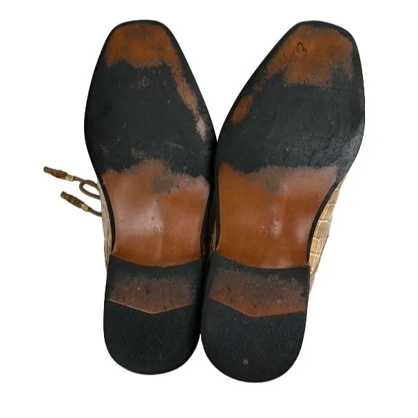 Expressions By RC Vintage Men's Faux Leather Square Toe Oxford Dress Shoe 9.5