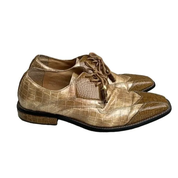 Expressions By RC Vintage Men's Faux Leather Square Toe Oxford Dress Shoe 9.5