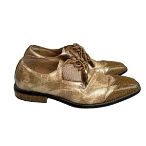 Expressions By RC Vintage Men's Faux Leather Square Toe Oxford Dress Shoe 9.5