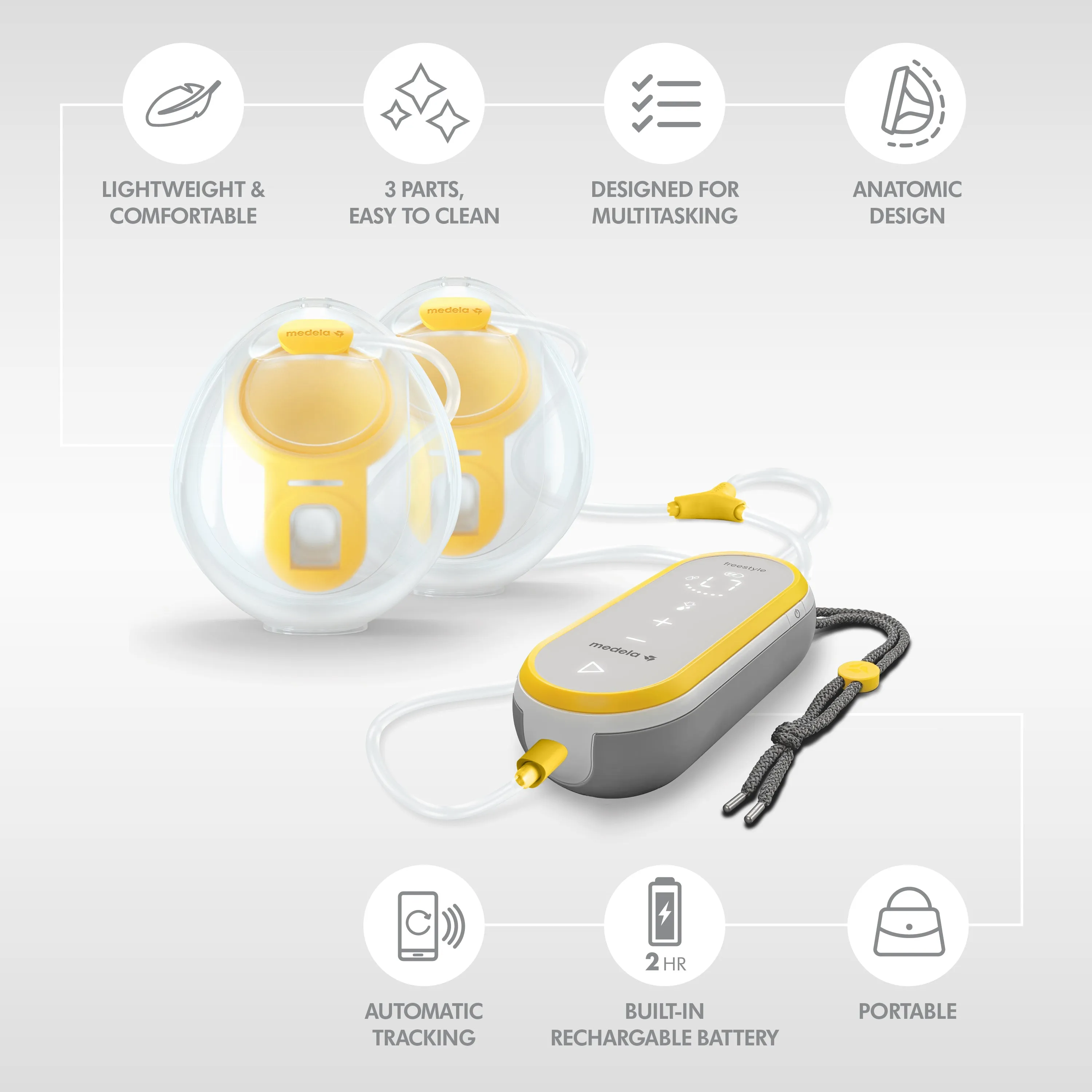 Freestyle™ Hands-free double electric wearable Breast pump