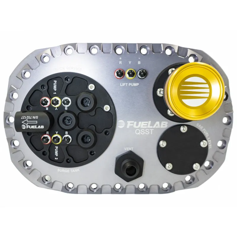 FUELAB 62712-2 Fuel System QSST Titanium with Lift Pump Bosch 500LPH, Surge Tank Pump Single FUELAB 49614 with Controller