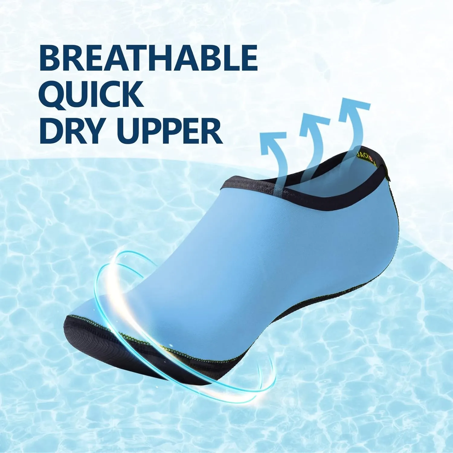 JACKSHIBO Water Shoes for Women Men Swim Shoes Water Socks for Cruise Essentials Swimming Aqua Beach Pool Yoga Surf