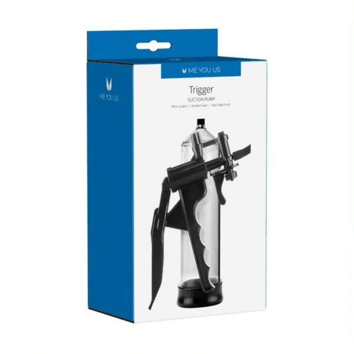 Me You Us Trigger Suction Penis Pump Black Clear