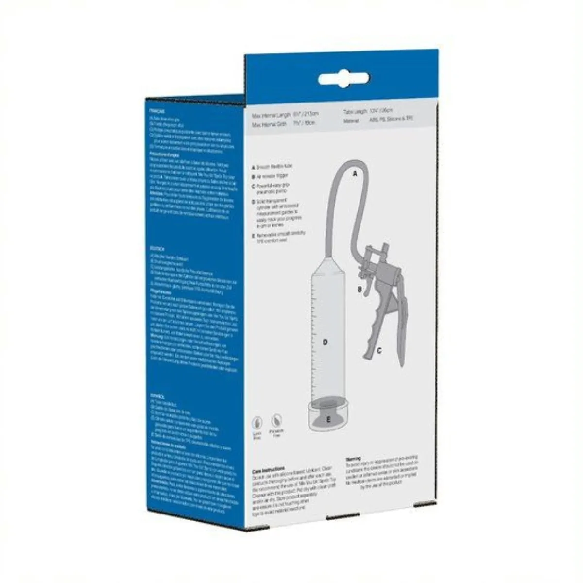 Me You Us Trigger Suction Penis Pump Black Clear