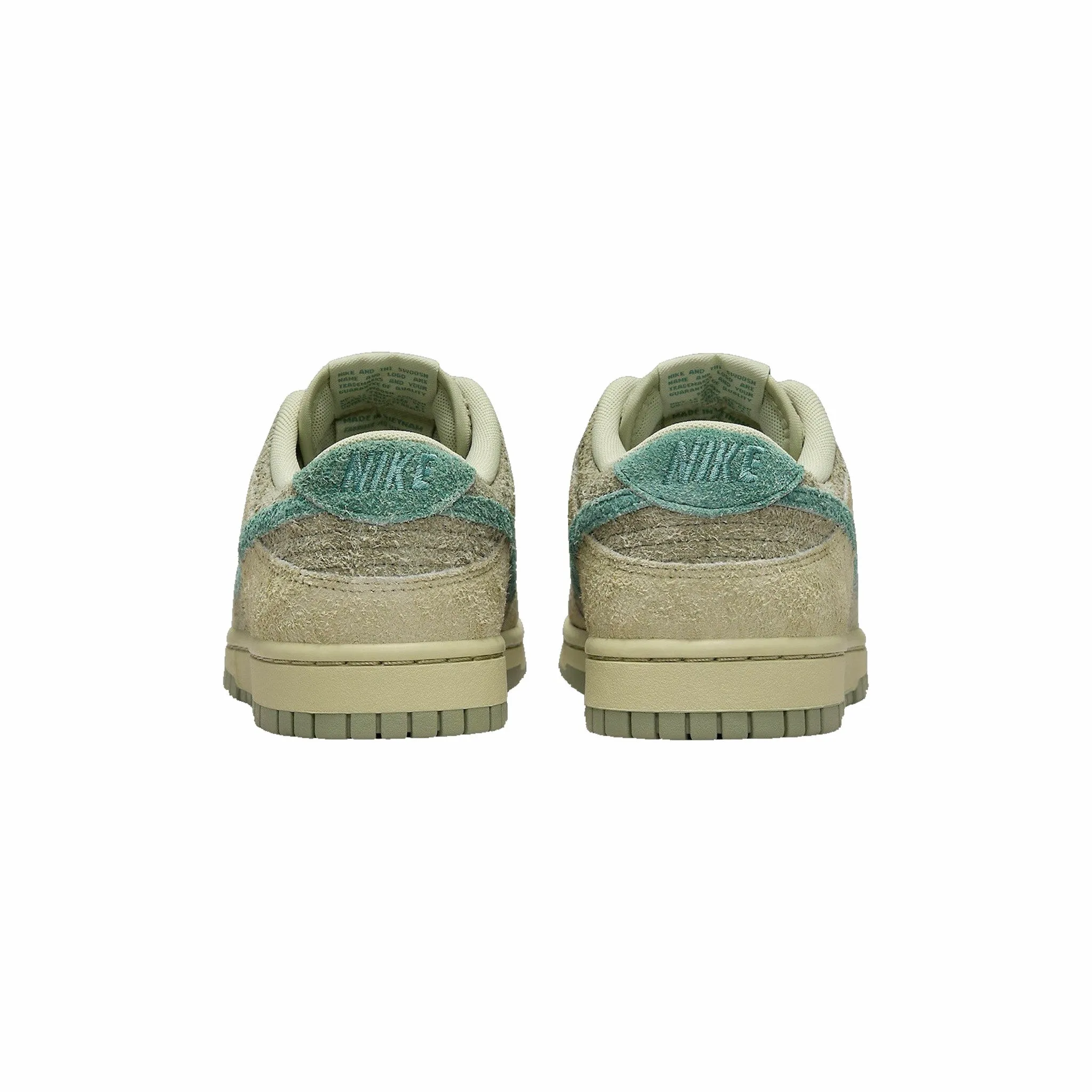 Nike Womens Olive Aura Dunk Low Sneakers in Olive Aura/BiCoastal-Oil Green