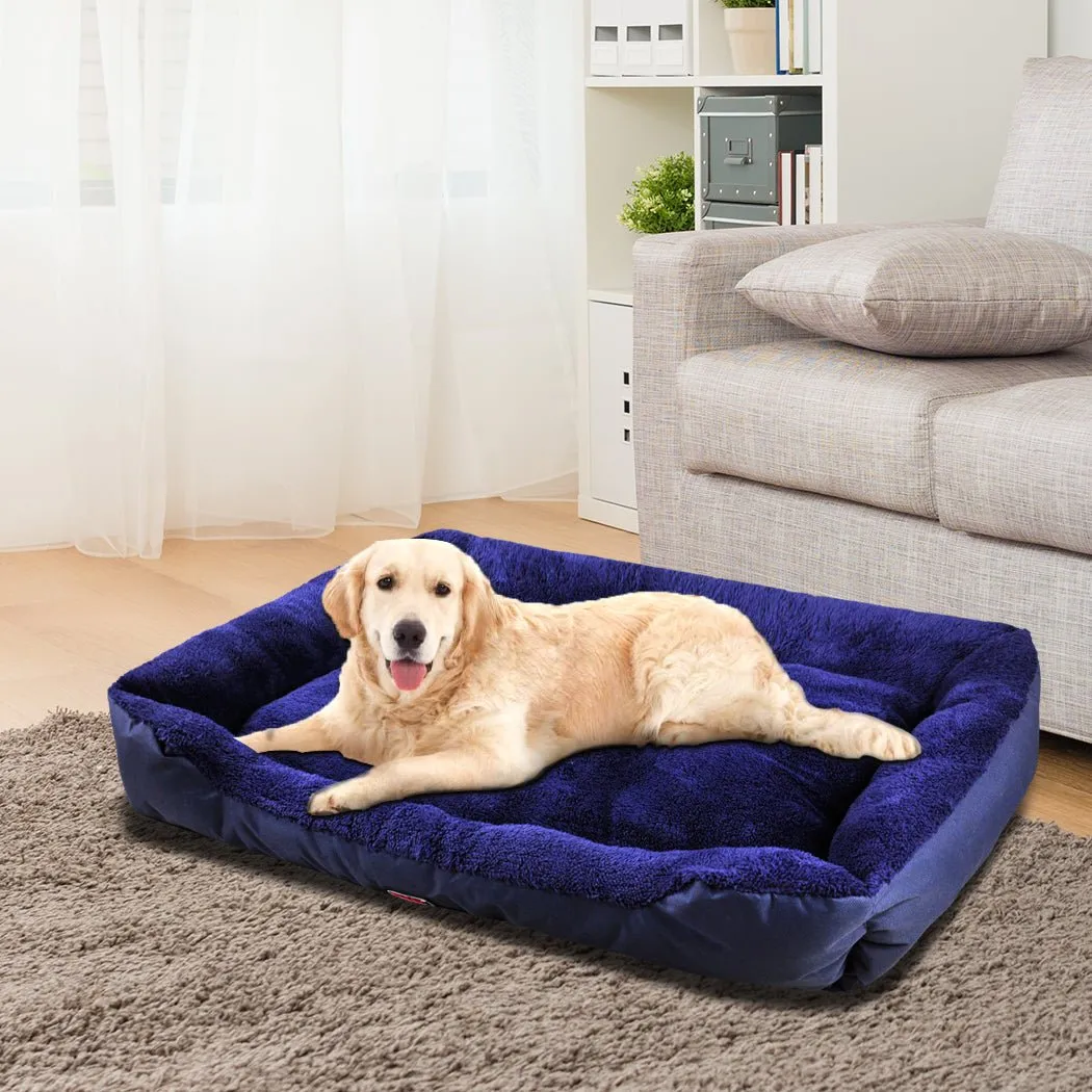 Pet Bed Mattress Dog Cat Pad Mat Cushion Soft Winter Warm X Large Blue