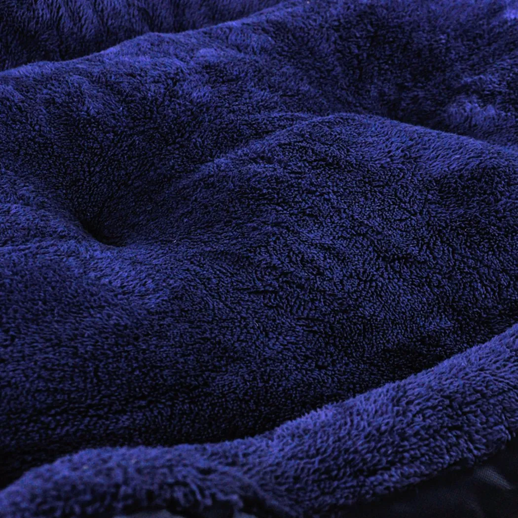 Pet Bed Mattress Dog Cat Pad Mat Cushion Soft Winter Warm X Large Blue