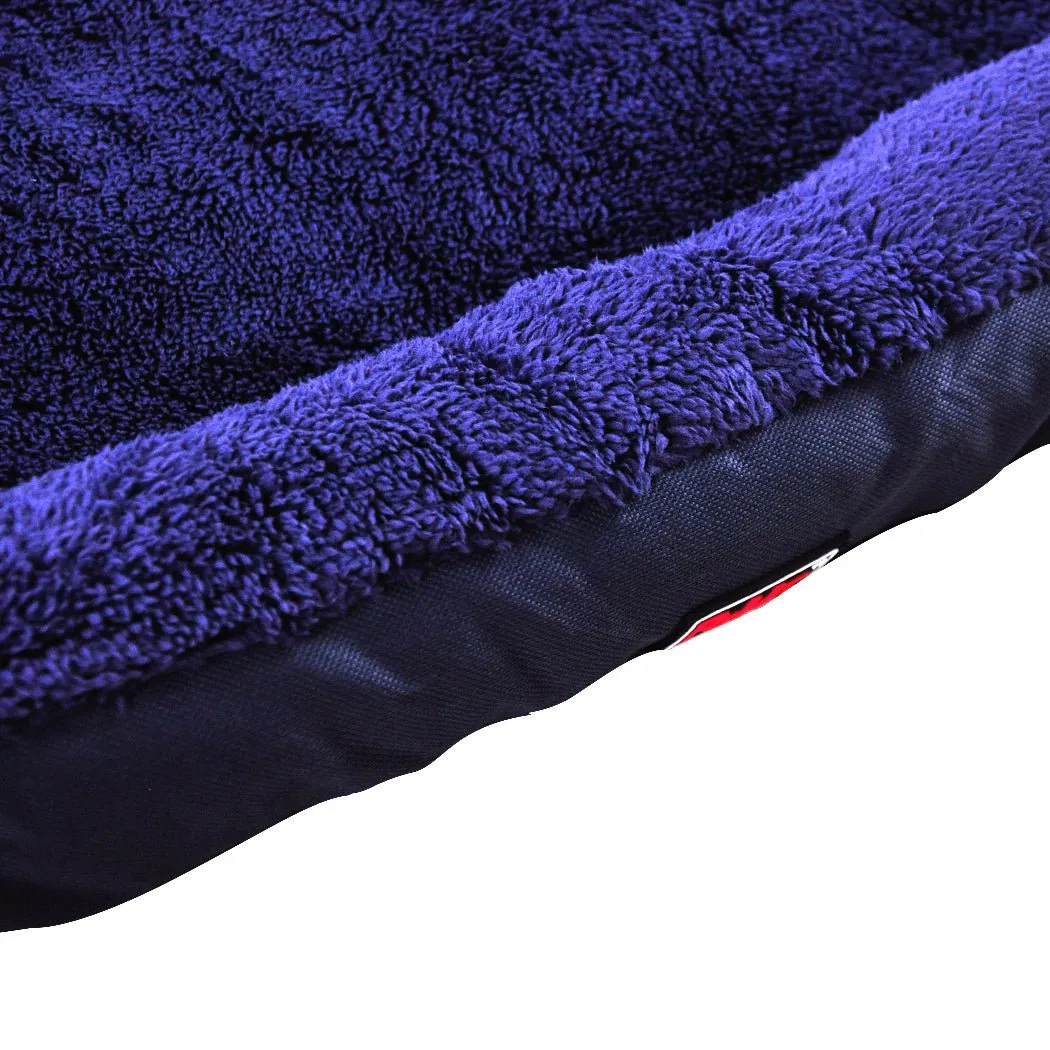 Pet Bed Mattress Dog Cat Pad Mat Cushion Soft Winter Warm X Large Blue