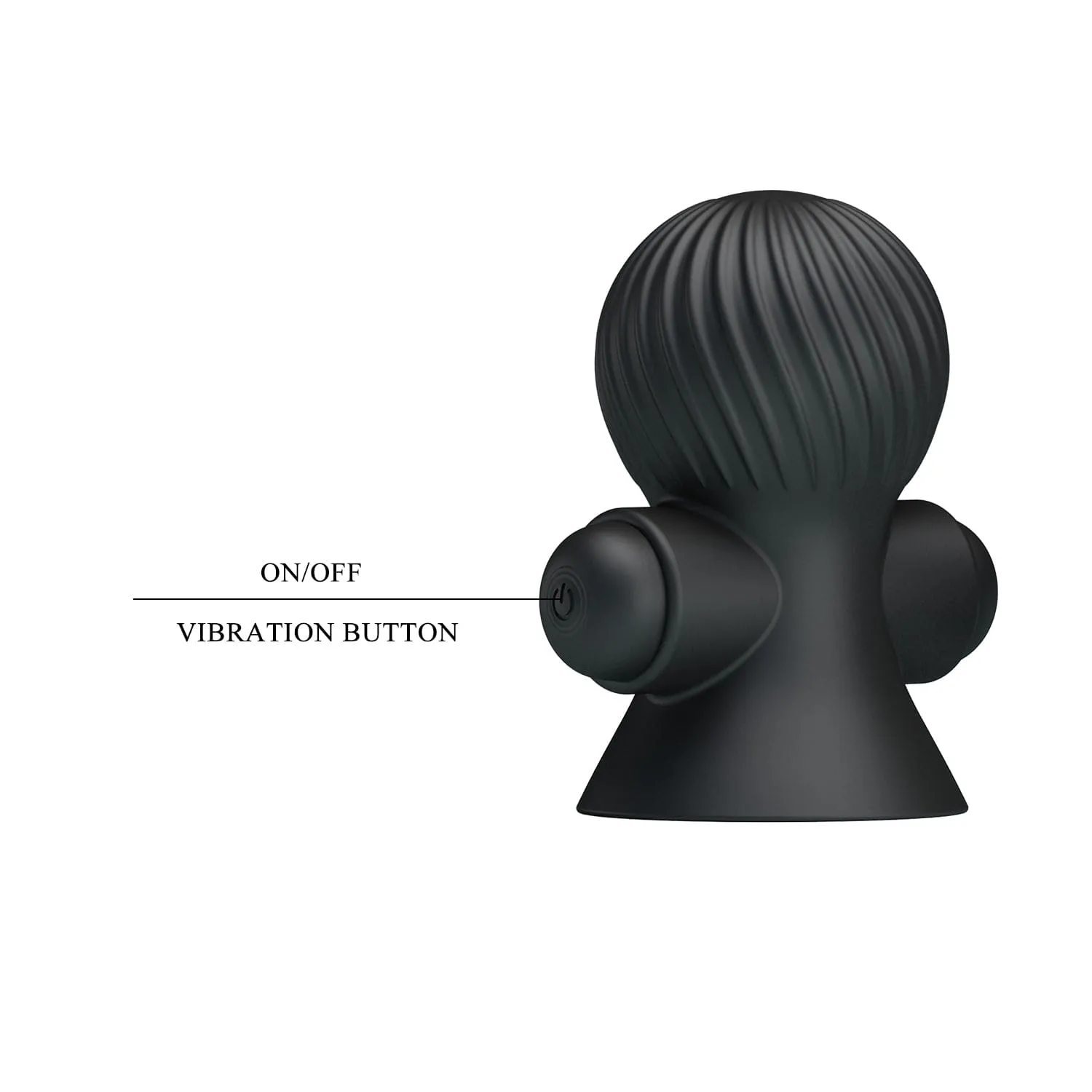 Black Pretty Love Rechargeable Nipple Sucker Vibrator