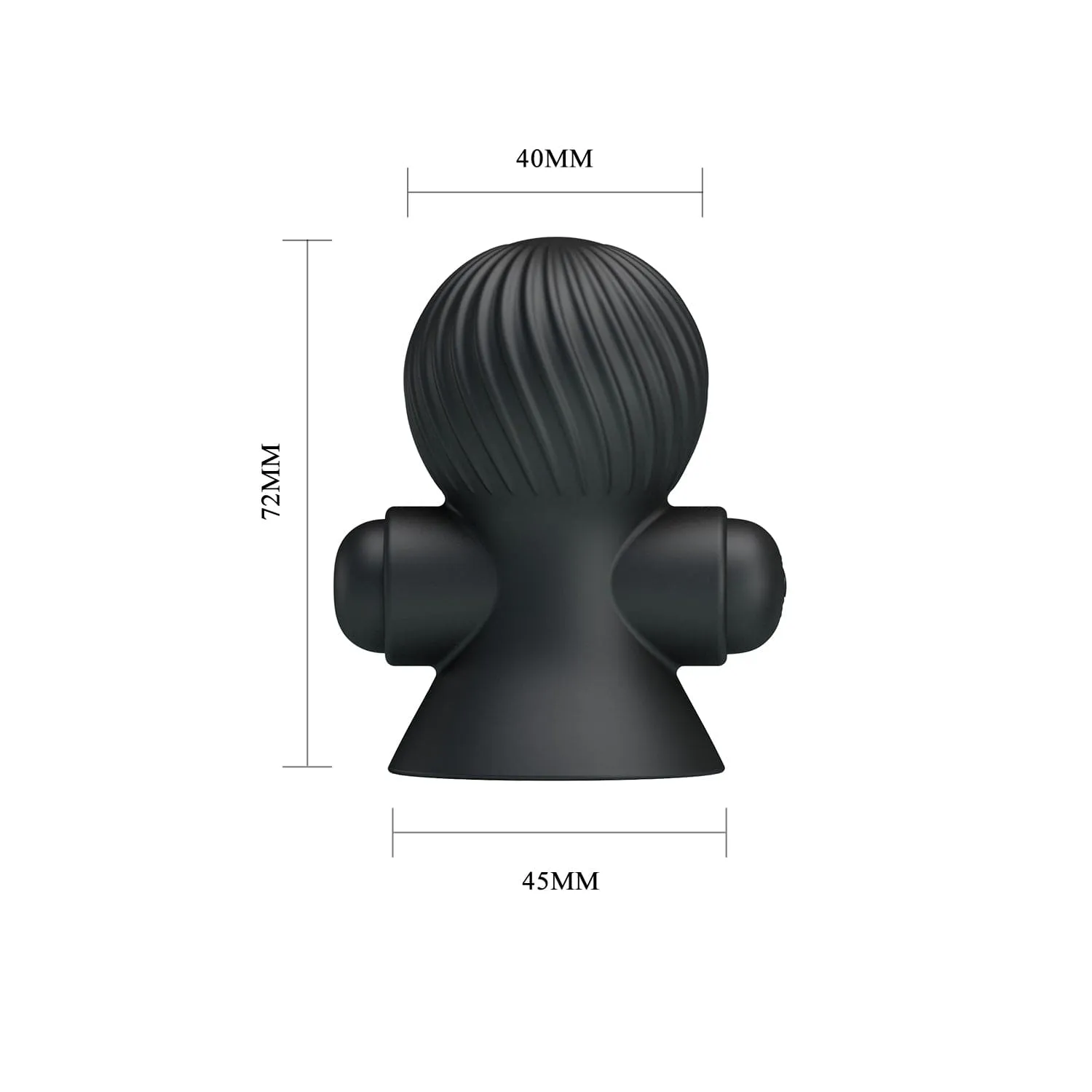 Black Pretty Love Rechargeable Nipple Sucker Vibrator
