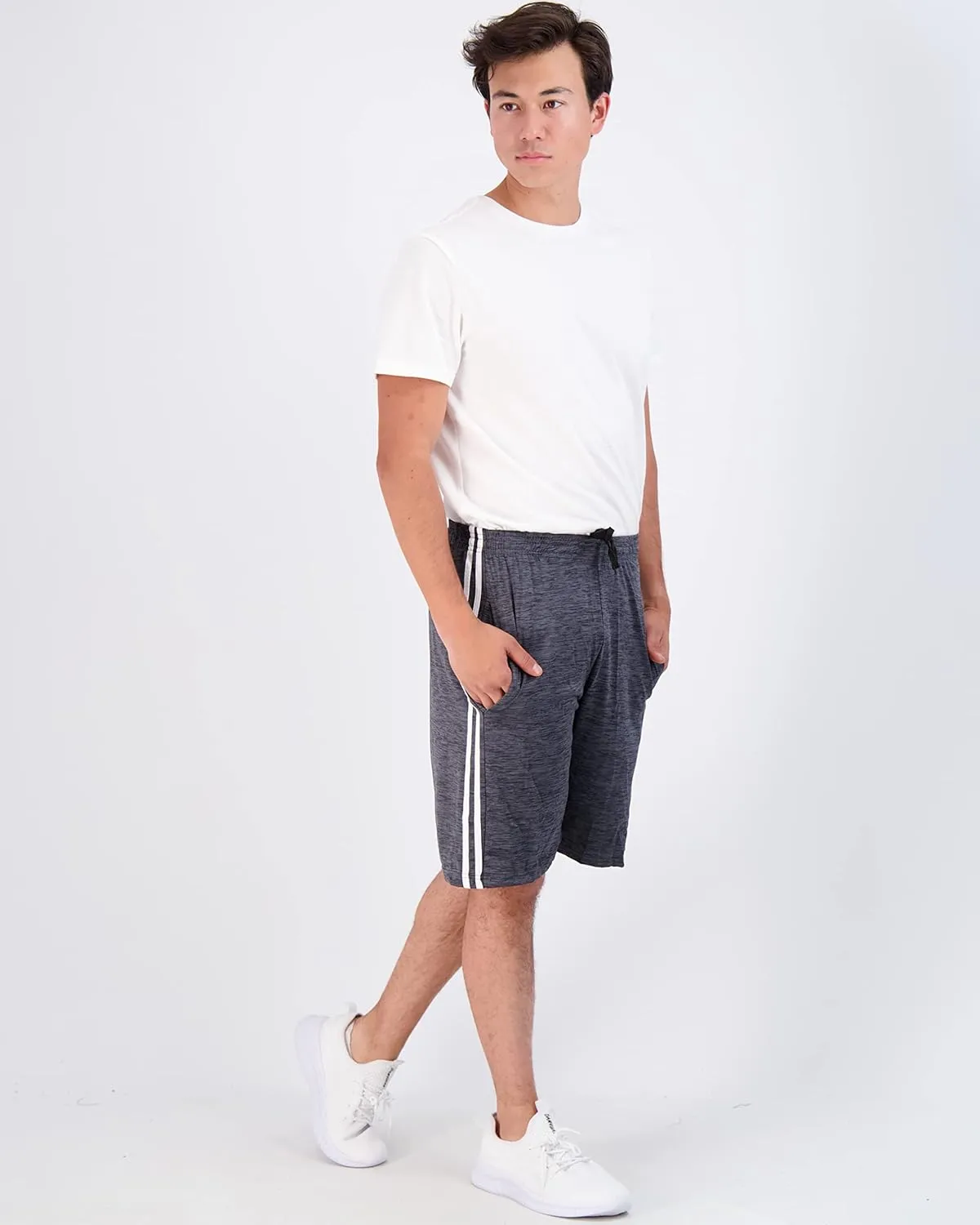 Real Essentials 5 Pack Men??s Active Quick Dry Mesh Crew Neck T Shirts | Athletic Short Sleeve Tee (Available in Big & Tall)