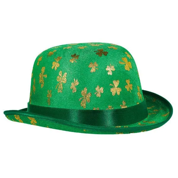 St Patrick's Day Derby with Gold Shamrocks