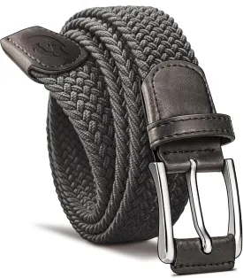 Stretch Braided Belt for Men -Mens Gift Elastic Woven Golf Belt 1 3/8"- for Golf Jeans Casual Wear