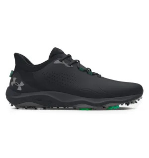 Pro-Wide Under Armour Golf Shoes in Sleek Black with Metallic Gun Metal Details