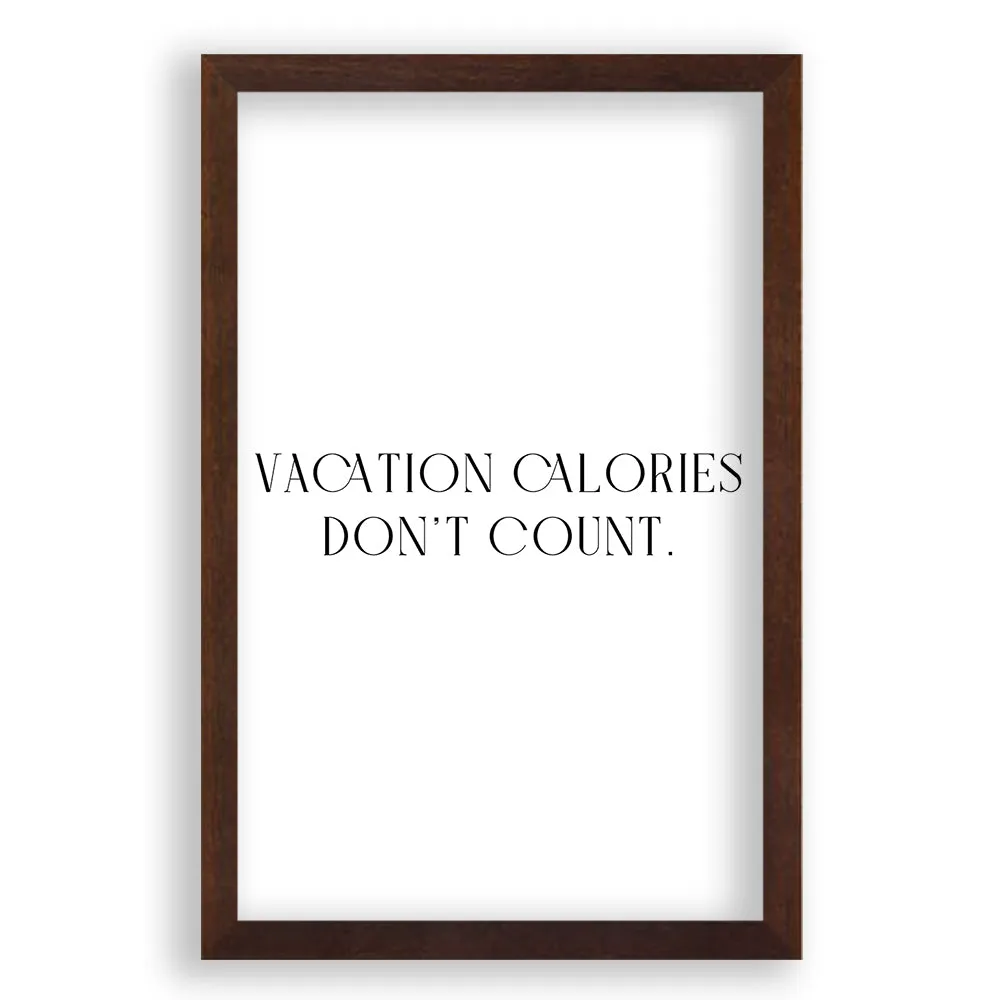 Vacation Calories Don't Count