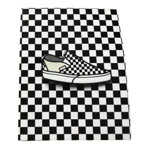 VANS CHECKERBOARD SLIP ON ENAMEL PIN