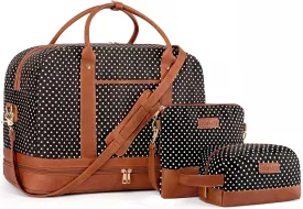 Weekender Bag for Women Canvas Overnight Bag Large Travel Tote Bag Carry on Shoulder Duffle Bag With Shoe Compartment,Perfect for Travel/Daily Use/Birthday Gift ??